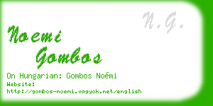 noemi gombos business card